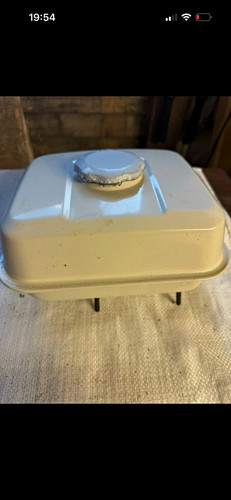 White metal fuel tank - fuel, with